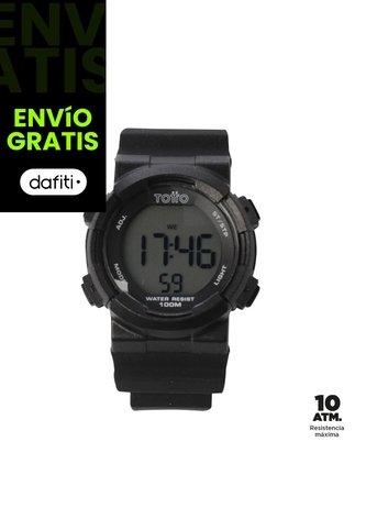 Reloj Digital Pixel Color Negro Totto