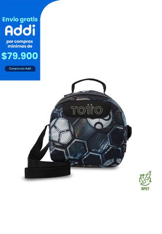 Lonchera Térmica Borrador Mediana Negro Totto