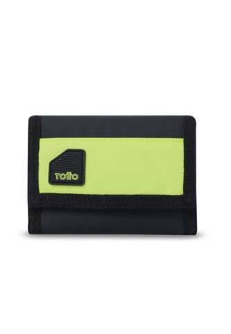 Billetera Para Hombre Contrast Chain Con RFID Blocker Negra Totto