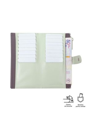 Billetera Dull L Verde Grande