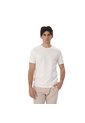 Camisa Para Hombre Unicolor Manne Manga Corta Blanca de Totto