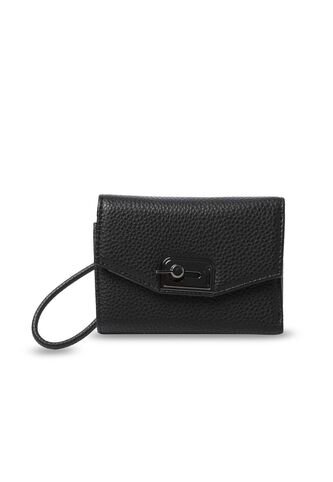 Billetera Mujer Smooth Pequeña Con RFID Blocker Negra Totto