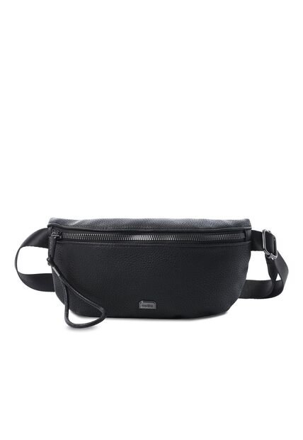 Riñonera Para Mujer Smooth Color Negra