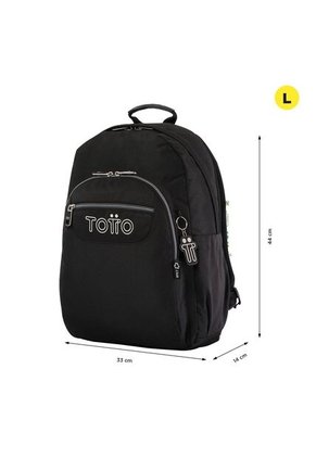 Morral Juvenil Porta PC 14" Acuarela Negro
