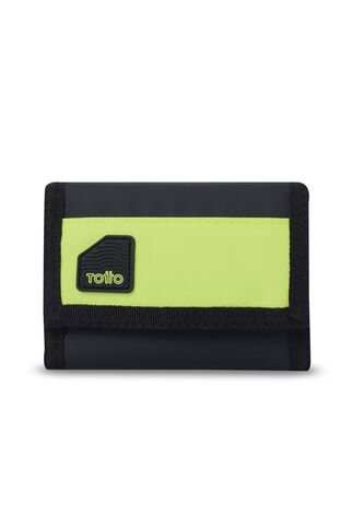 Billetera Para Hombre Contrast Chain Con RFID Blocker Negra Totto