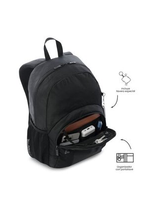 Morral Universitario Teck 3.0 Porta PC 13" Negro Hombre