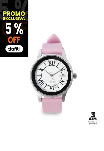 Reloj Analógico Hanna Color Rosado Totto
