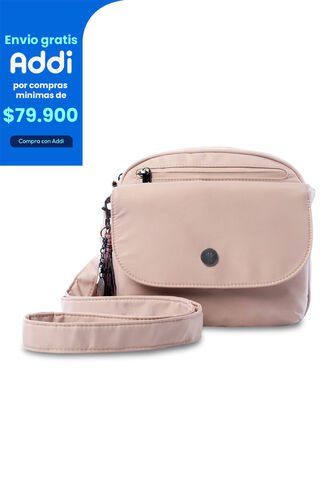 Bolso Para Mujer Corneana Tipo Crossbody Pequeño Beige Totto