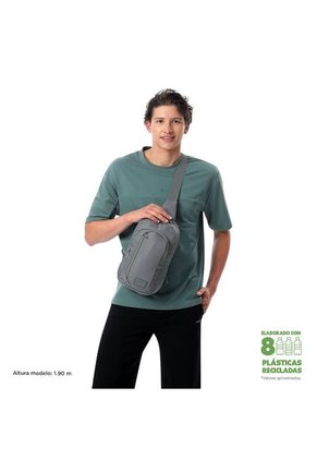 Bolso Hombre Porta Tableta 10" Tracer Gris