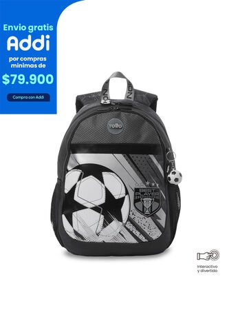 Morral Para Niño Champion Mediano Color Gris Totto