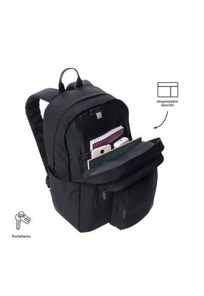 Morral Universitario 2 En 1 Porta PC 16" Duality Negro Unisex