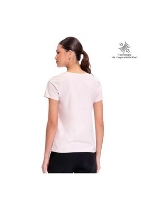 Camiseta Estampada Para Mujer Prime Manga Corta Rosada