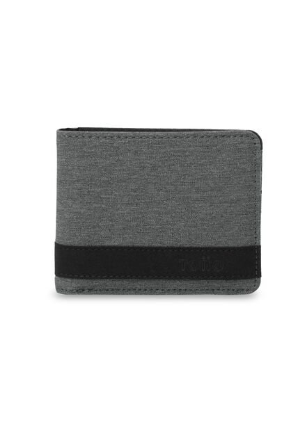 Billetera Hombre Lad Pequeña Con RFID Blocker Gris