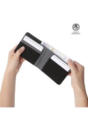 Billetera Hombre Lad Pequeña Con RFID Blocker Gris