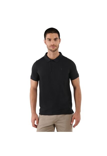 Camisa Polo Spencer Negra Hombre