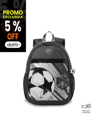 Morral Para Niño Champion Grande Color Gris Totto