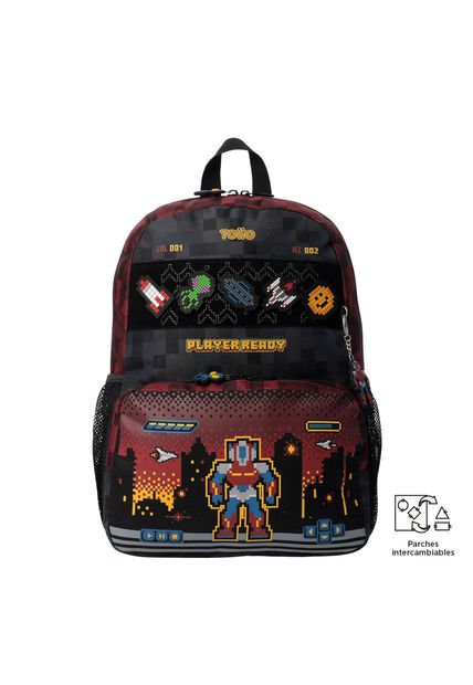 Morral Para Niño Digibot Mediano Rojo