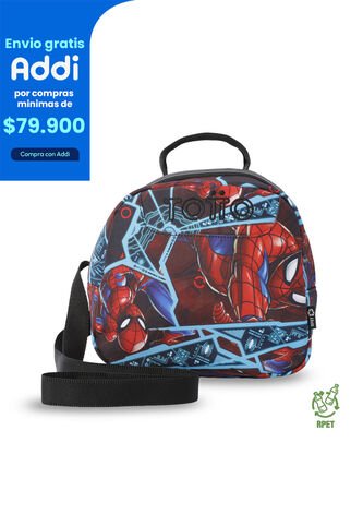 Lonchera Térmica Borrador Spiderman Mediana Roja Totto