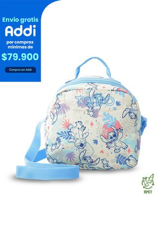 Lonchera Térmica Borrador Stitch Mediana Blanca Totto