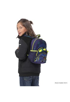 Morral Para Niño Dino Rock Pequeño Azul