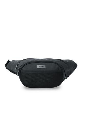 Riñonera Unisex Meshout Mediana Color Negra Totto