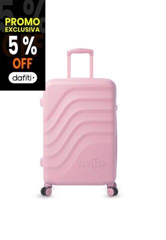 Maleta De Viaje Mediana 360 Bazy + 2.0 Rosada Totto