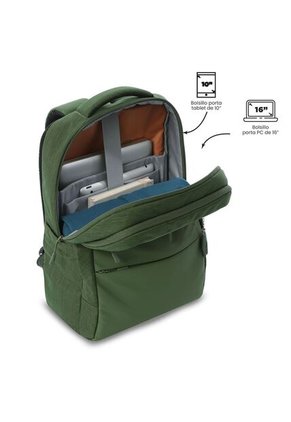 Morral Ejecutivo Porta PC 16" Dallas Verde Hombre