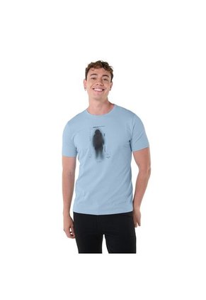 Camiseta Estampada Para Hombre Primen Azul
