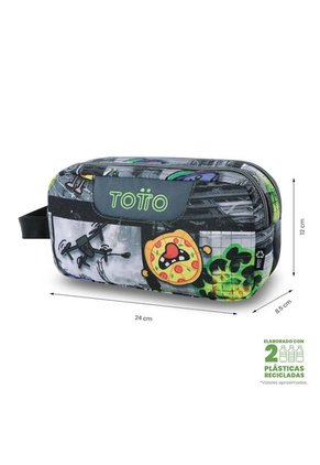 Cartuchera Multiuso Escuadra Grande Negra Hombre