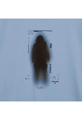 Camiseta Estampada Para Hombre Primen Azul