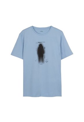 Camiseta Estampada Para Hombre Primen Azul