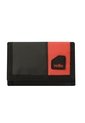 Billetera Contrast Qui Con RFID Blocker Negra/Roja Mediana de Totto