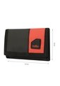 Billetera Contrast Qui Con RFID Blocker Negra/Roja Mediana de Totto