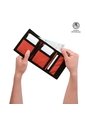 Billetera Contrast Qui Con RFID Blocker Negra/Roja Mediana de Totto
