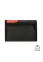 Billetera Contrast Qui Con RFID Blocker Negra/Roja Mediana de Totto