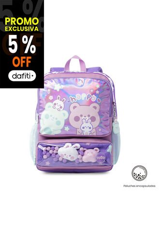 Morral Para Niña Friends Party Mediano Color Morado Totto