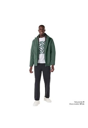 Chaqueta Acolchada Para Hombre Maubois 3 En 1 Verde