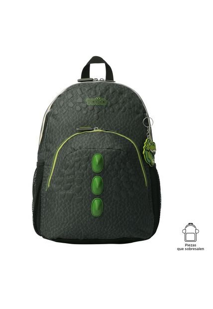 Morral Para Niño Dinoland Mediano Gris