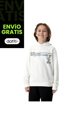 Buzo Cuello Redondo Para Niño Gameup Color Blanco Totto