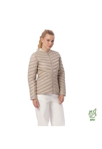 Chaqueta Acolchada Para Mujer Owens 2.0 Beige/Metálico/ Totto