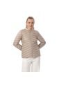 Chaqueta Acolchada Para Mujer Owens 2.0 Beige/Metálico/ de Totto