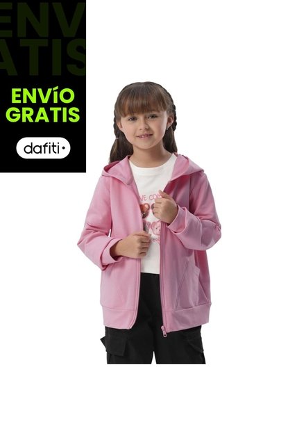 Buzo Para Niña Tapir Abierto Color Rosado