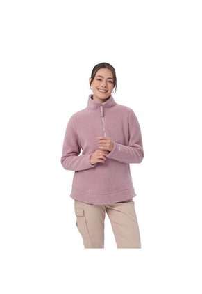 Buzo Con Cremallera Para Mujer Shorel Pullover Rosado