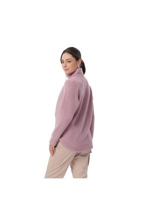 Buzo Con Cremallera Para Mujer Shorel Pullover Rosado