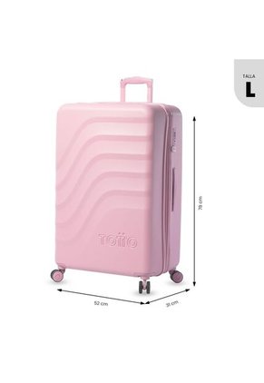 Maleta De Viaje Grande 23 Kilos 360 Bazy + 2.0 Rosada