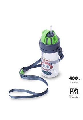 Botilito Para Niño Panda Space 400 ML Azul
