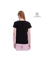 Camiseta Estampada Para Mujer Prime Manga Corta Negra de Totto