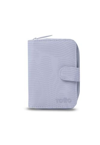 Billetera Para Mujer Texture Twi Con RFID Blocker Morada Totto