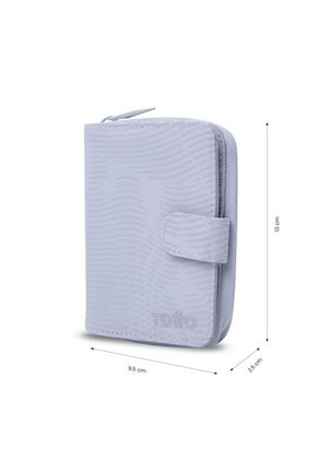 Billetera Para Mujer Texture Twi Con RFID Blocker Morada