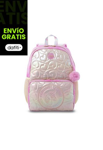 Morral Para Niña Unicorn Kisses Mediano Color Amarillo Totto